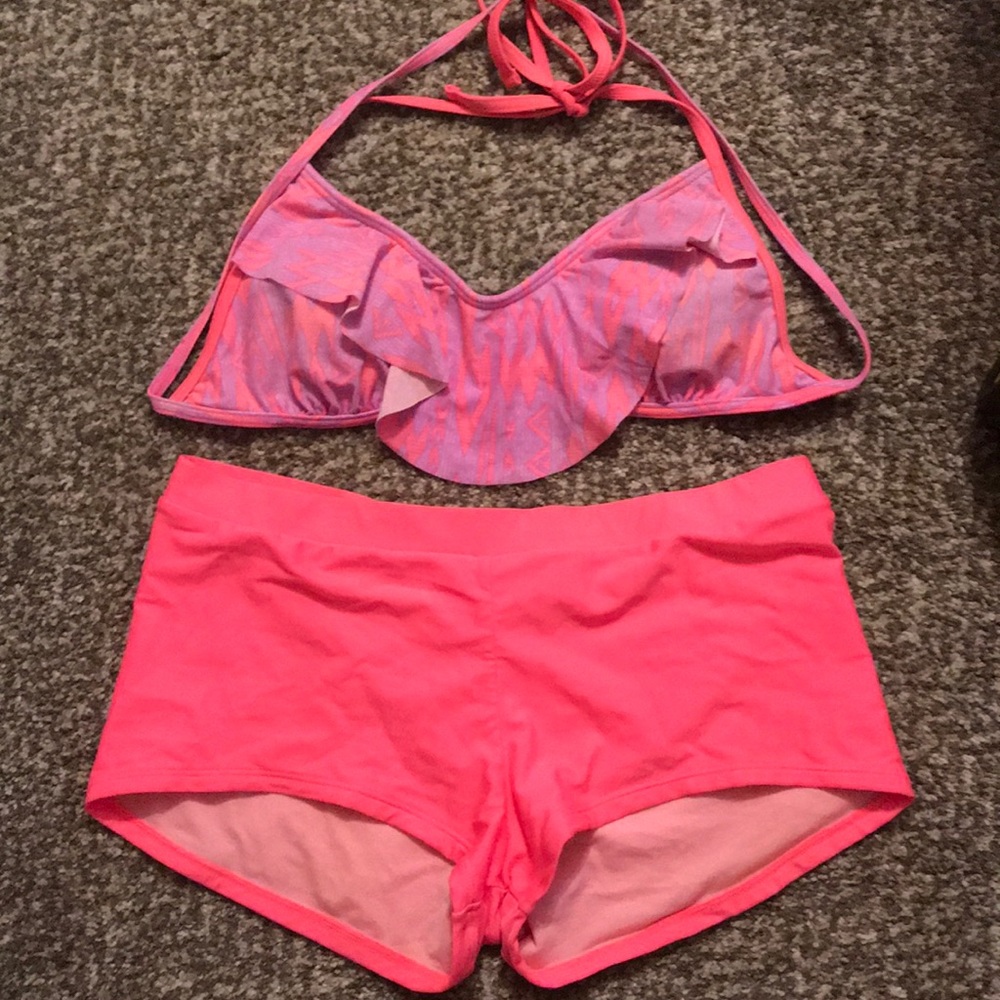 Aztec print Bathing suit/Bikini with shorts